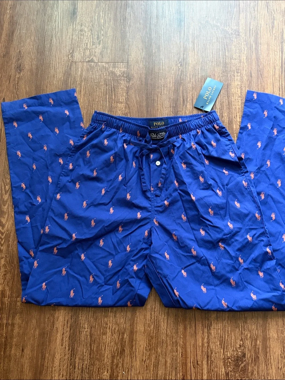 Polo Ralph Lauren Cotton Pajama Pant Pony Logo Blue Men’s Size S NWT